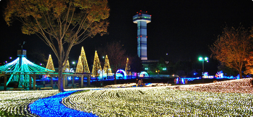 木曽三川公園冬の光物語(海津市)