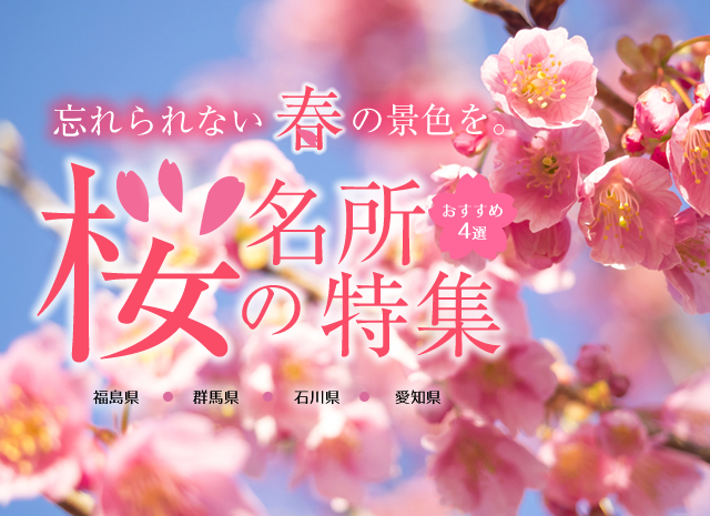 桜を見に行く春の旅
