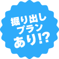 掘り出しプランあり